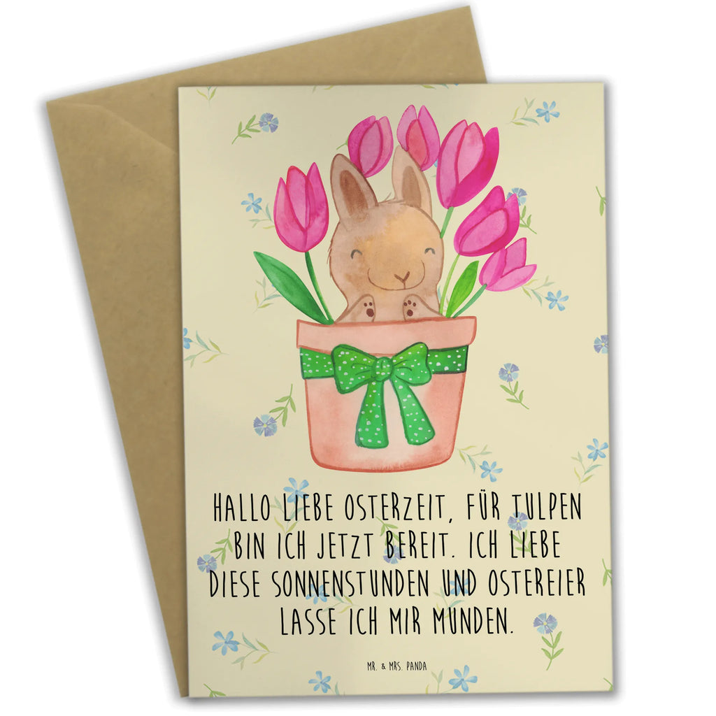 Grußkarte Hase Tulpen Grußkarte, Klappkarte, Einladungskarte, Glückwunschkarte, Hochzeitskarte, Geburtstagskarte, Karte, Ansichtskarten, Ostern, Osterhase, Ostergeschenke, Osternest, Osterdeko, Geschenke zu Ostern, Ostern Geschenk, Ostergeschenke Kinder, Ostern Kinder, Hase, Ostergeschenk, Tulpen, Blumenstrauß, Alternative zu Blumen