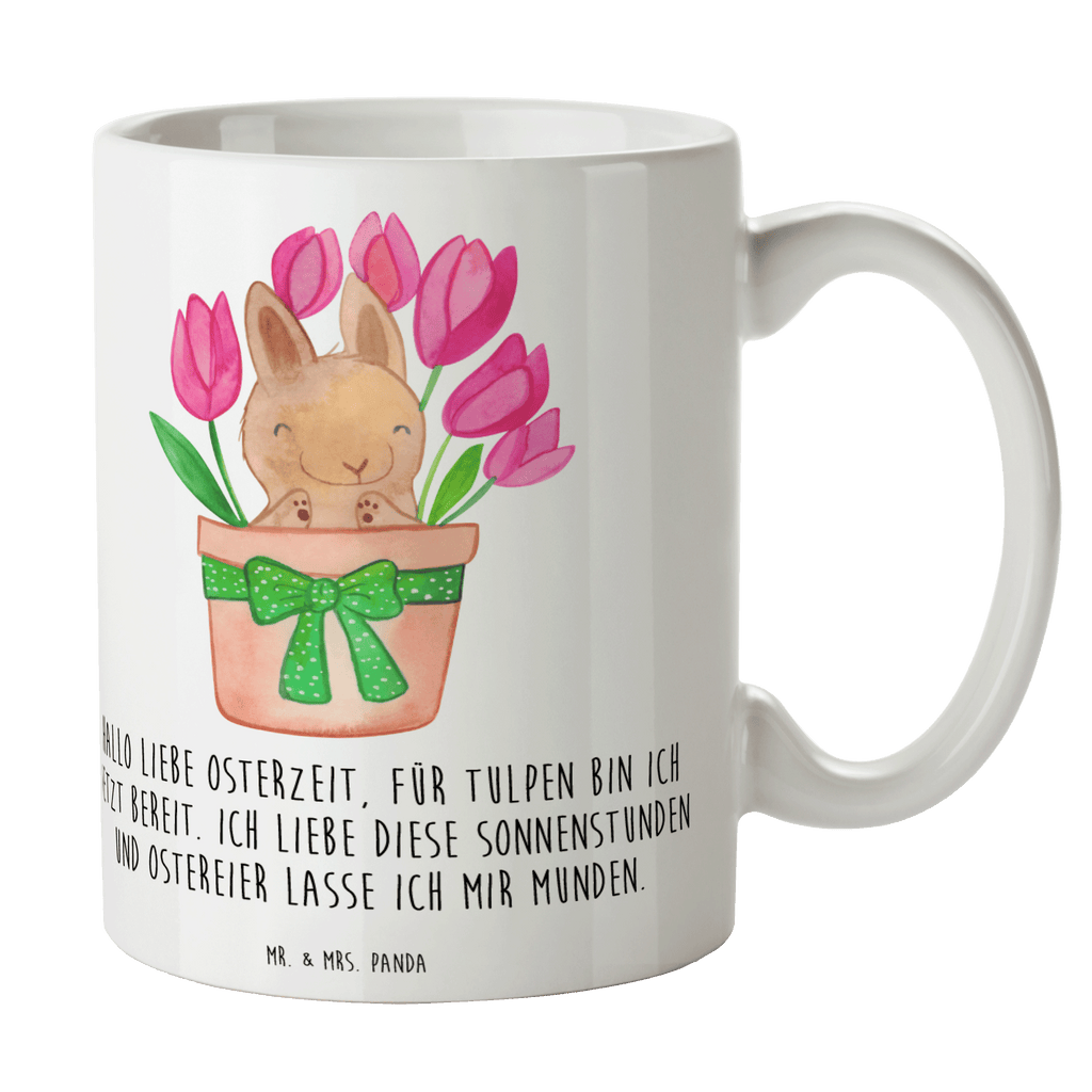 Tasse Hase Tulpen Tasse, Kaffeetasse, Teetasse, Becher, Kaffeebecher, Teebecher, Keramiktasse, Porzellantasse, Büro Tasse, Geschenk Tasse, Tasse Sprüche, Tasse Motive, Kaffeetassen, Tasse bedrucken, Designer Tasse, Cappuccino Tassen, Schöne Teetassen, Ostern, Osterhase, Ostergeschenke, Osternest, Osterdeko, Geschenke zu Ostern, Ostern Geschenk, Ostergeschenke Kinder, Ostern Kinder, Hase, Ostergeschenk, Tulpen, Blumenstrauß, Alternative zu Blumen