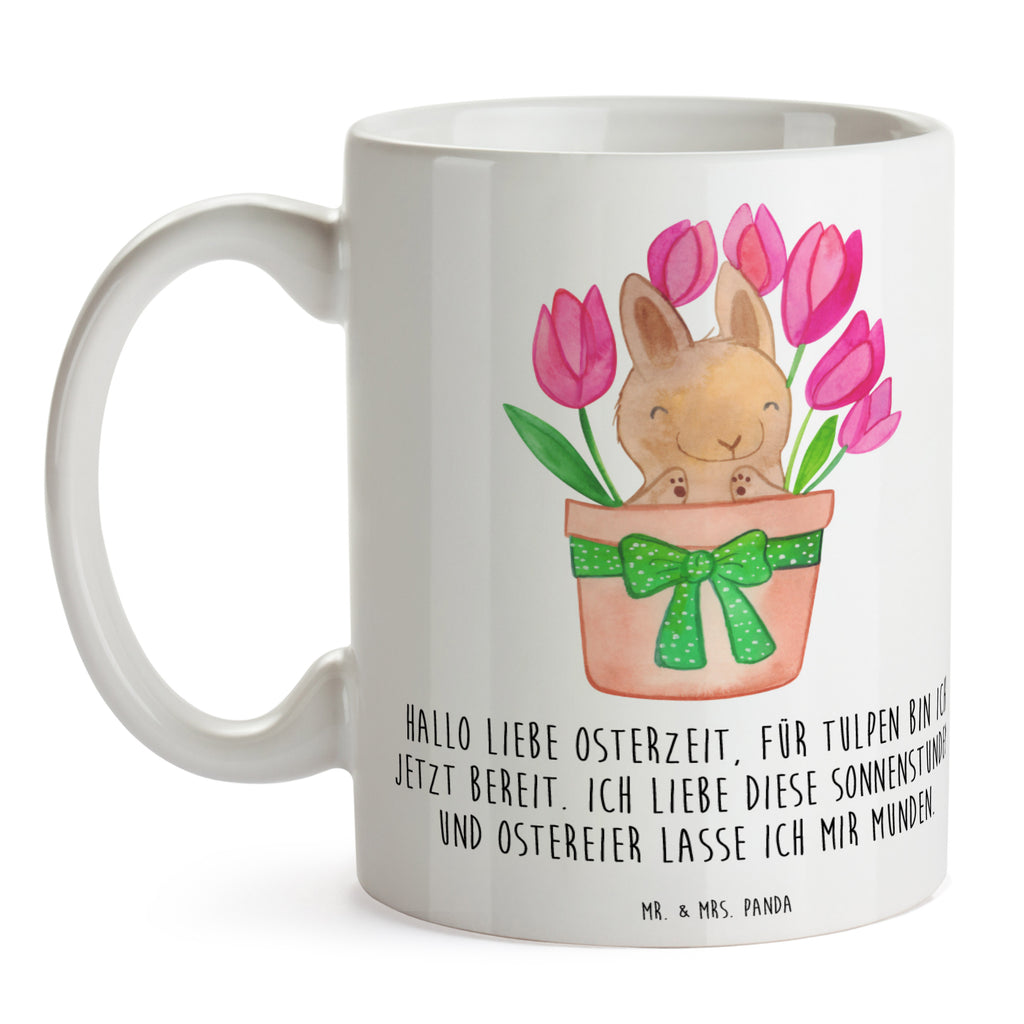 Tasse Hase Tulpen Tasse, Kaffeetasse, Teetasse, Becher, Kaffeebecher, Teebecher, Keramiktasse, Porzellantasse, Büro Tasse, Geschenk Tasse, Tasse Sprüche, Tasse Motive, Kaffeetassen, Tasse bedrucken, Designer Tasse, Cappuccino Tassen, Schöne Teetassen, Ostern, Osterhase, Ostergeschenke, Osternest, Osterdeko, Geschenke zu Ostern, Ostern Geschenk, Ostergeschenke Kinder, Ostern Kinder, Hase, Ostergeschenk, Tulpen, Blumenstrauß, Alternative zu Blumen