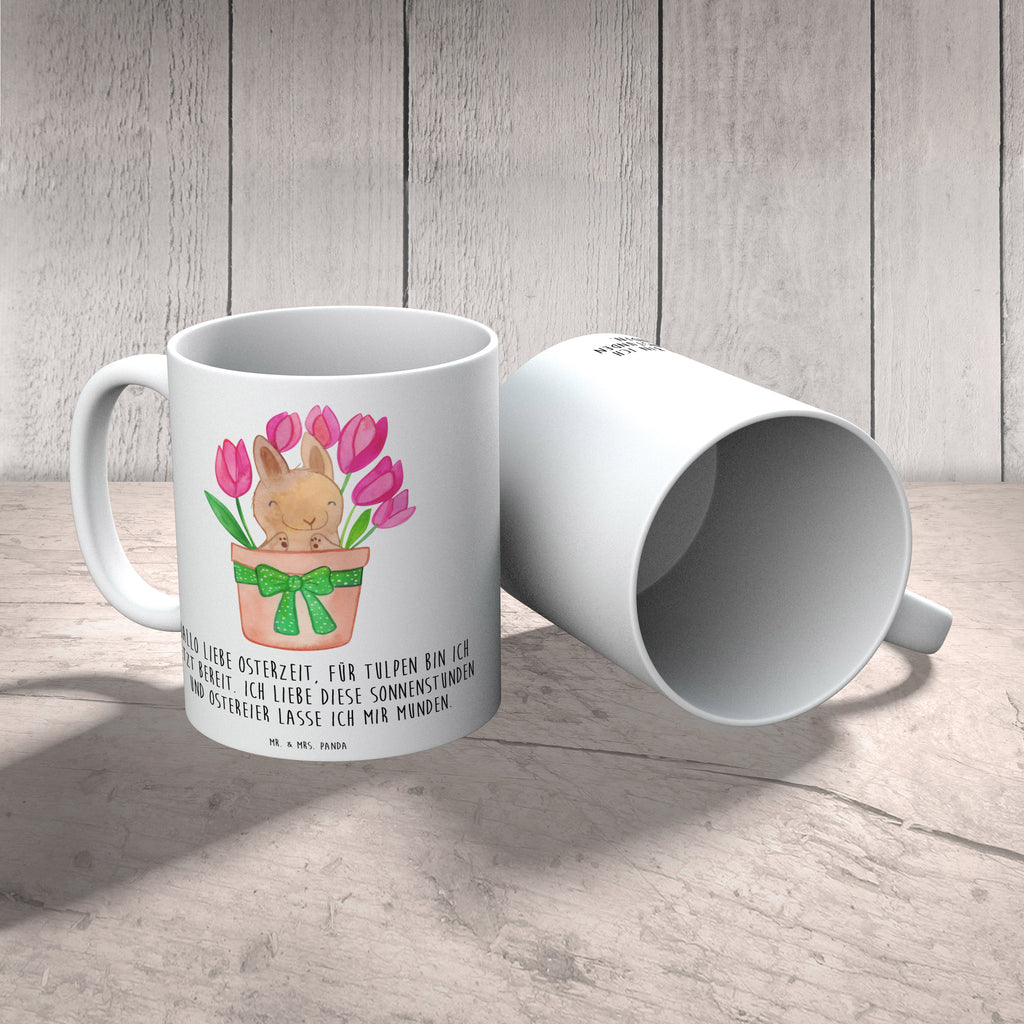 Tasse Hase Tulpen Tasse, Kaffeetasse, Teetasse, Becher, Kaffeebecher, Teebecher, Keramiktasse, Porzellantasse, Büro Tasse, Geschenk Tasse, Tasse Sprüche, Tasse Motive, Kaffeetassen, Tasse bedrucken, Designer Tasse, Cappuccino Tassen, Schöne Teetassen, Ostern, Osterhase, Ostergeschenke, Osternest, Osterdeko, Geschenke zu Ostern, Ostern Geschenk, Ostergeschenke Kinder, Ostern Kinder, Hase, Ostergeschenk, Tulpen, Blumenstrauß, Alternative zu Blumen