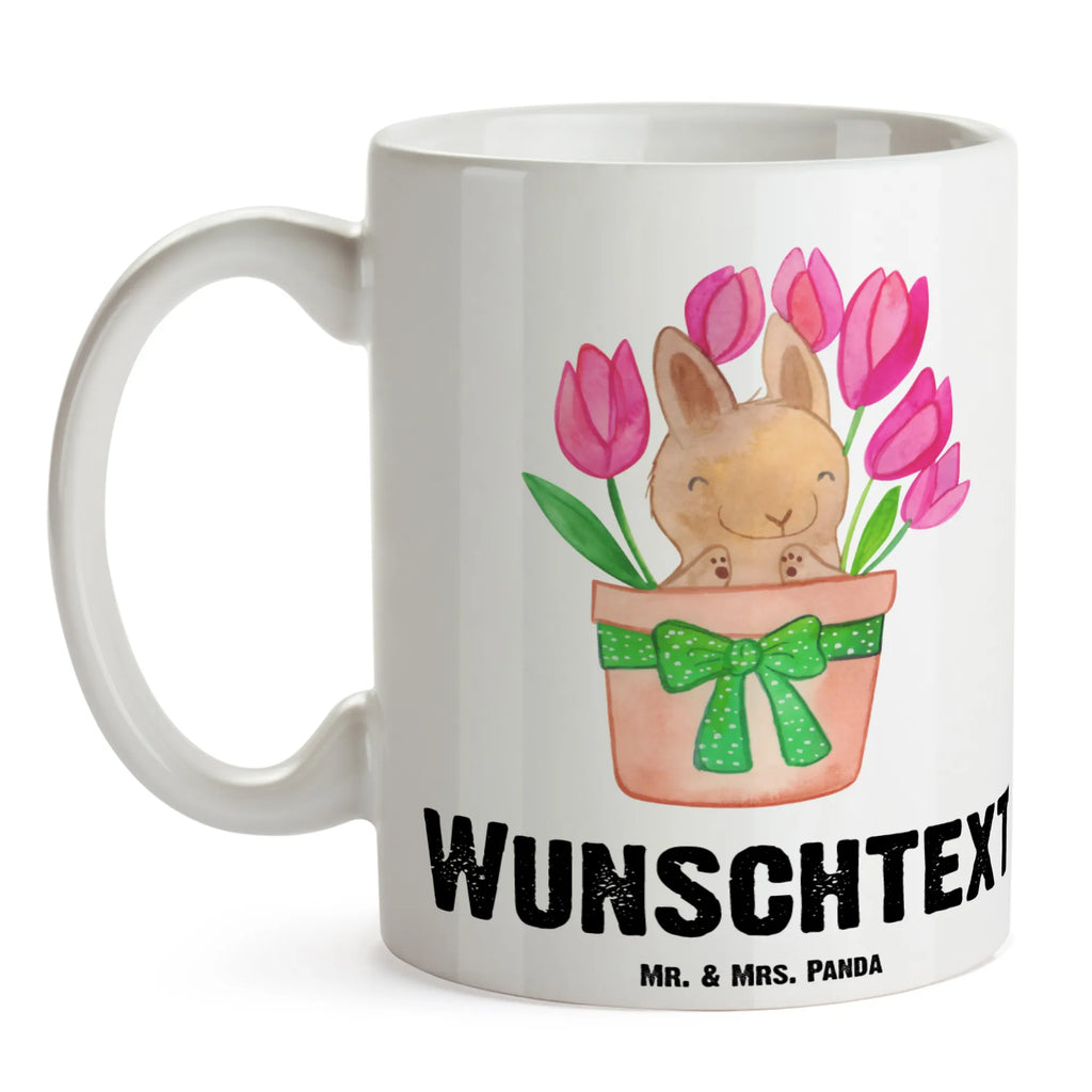 Personalisierte Tasse Hase Tulpen Personalisierte Tasse, Namenstasse, Wunschname, Personalisiert, Tasse, Namen, Drucken, Tasse mit Namen, Ostern, Osterhase, Ostergeschenke, Osternest, Osterdeko, Geschenke zu Ostern, Ostern Geschenk, Ostergeschenke Kinder, Ostern Kinder, Hase, Ostergeschenk, Tulpen, Blumenstrauß, Alternative zu Blumen