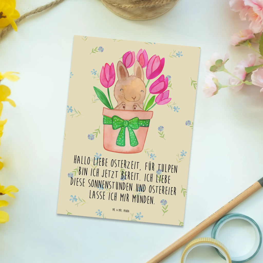 Postkarte Hase Tulpen Postkarte, Karte, Geschenkkarte, Grußkarte, Einladung, Ansichtskarte, Geburtstagskarte, Einladungskarte, Dankeskarte, Ansichtskarten, Einladung Geburtstag, Einladungskarten Geburtstag, Ostern, Osterhase, Ostergeschenke, Osternest, Osterdeko, Geschenke zu Ostern, Ostern Geschenk, Ostergeschenke Kinder, Ostern Kinder, Hase, Ostergeschenk, Tulpen, Blumenstrauß, Alternative zu Blumen