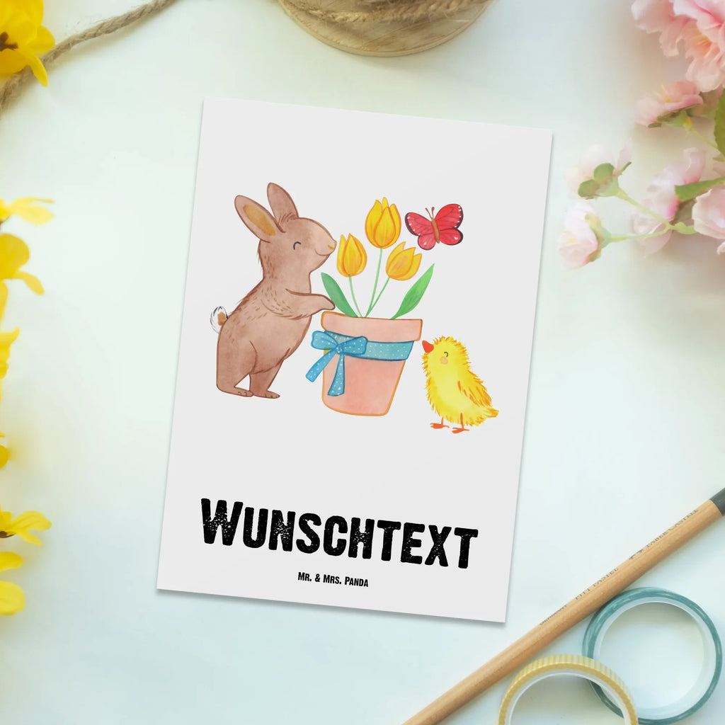 Personalisierte Postkarte Hase Küken Postkarte mit Namen, Postkarte bedrucken, Postkarte mit Wunschtext, Postkarte personalisierbar, Geschenkkarte mit Namen, Grußkarte mit Namen, Karte mit Namen, Einladung mit Namen, Ansichtskarte mit Namen, Geschenkkarte mit Wunschtext, Grußkarte mit Wunschtext, Karte mit Wunschtext, Einladung mit Wunschtext, Ansichtskarte mit Wunschtext, Ostern, Osterhase, Ostergeschenke, Osternest, Osterdeko, Geschenke zu Ostern, Ostern Geschenk, Ostergeschenke Kinder, Ostern Kinder, Hase, Küken, Ostergeschenk