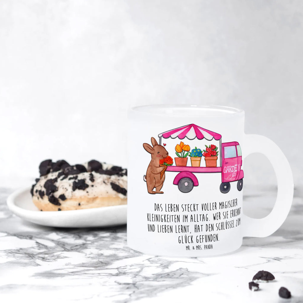 Teetasse Osterhase Blumenwagen Teetasse, Teeglas, Teebecher, Tasse mit Henkel, Tasse, Glas Teetasse, Teetasse aus Glas, Ostern, Osterhase, Ostergeschenke, Osternest, Osterdeko, Geschenke zu Ostern, Ostern Geschenk, Ostergeschenke Kinder, Ostern Kinder, Tulpen, Blumen