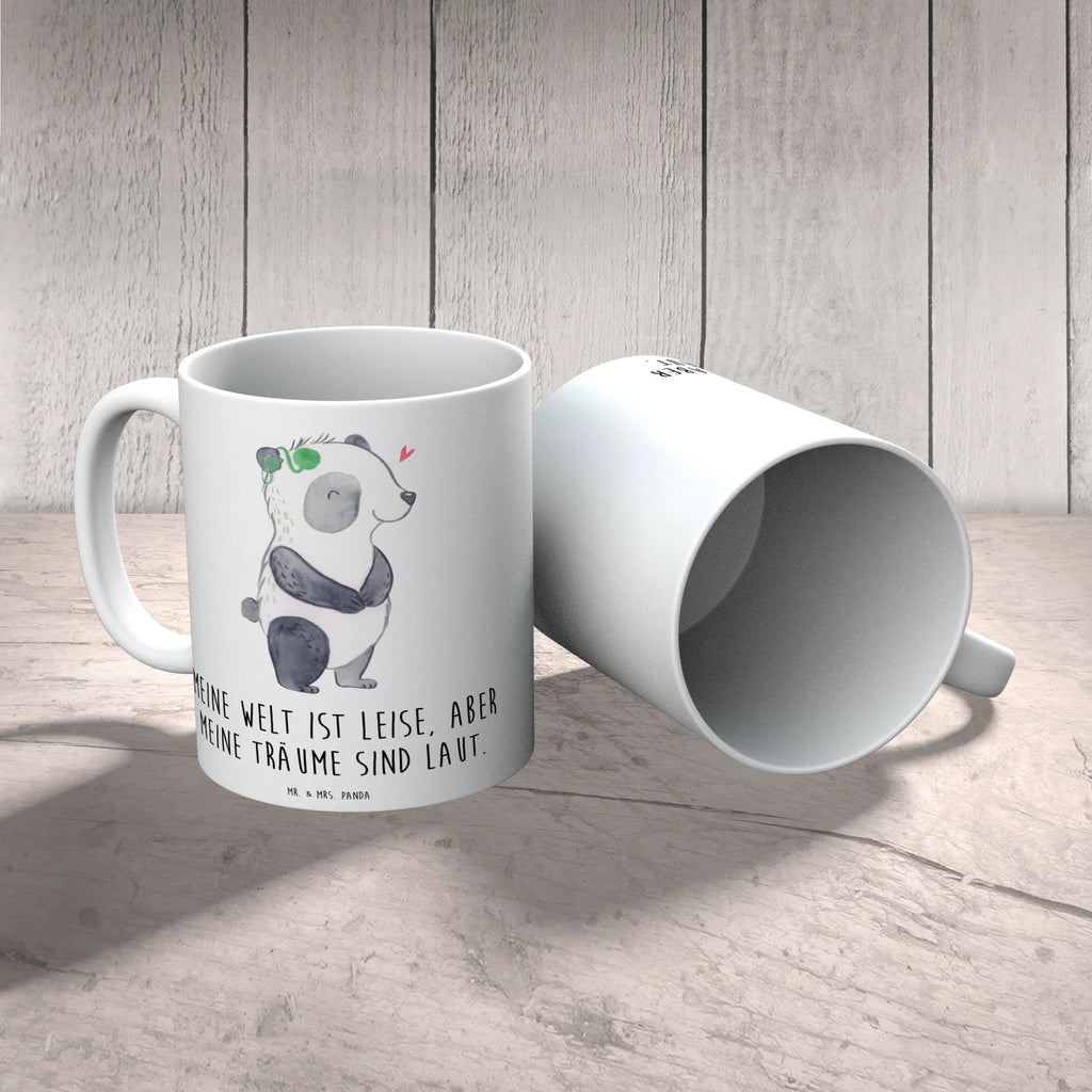 Tasse Panda Gehörlos Tasse, Kaffeetasse, Teetasse, Becher, Kaffeebecher, Teebecher, Keramiktasse, Porzellantasse, Büro Tasse, Geschenk Tasse, Tasse Sprüche, Tasse Motive, Kaffeetassen, Tasse bedrucken, Designer Tasse, Cappuccino Tassen, Schöne Teetassen, Panda, gehörlos, Cochlea Implantat, ertaubt