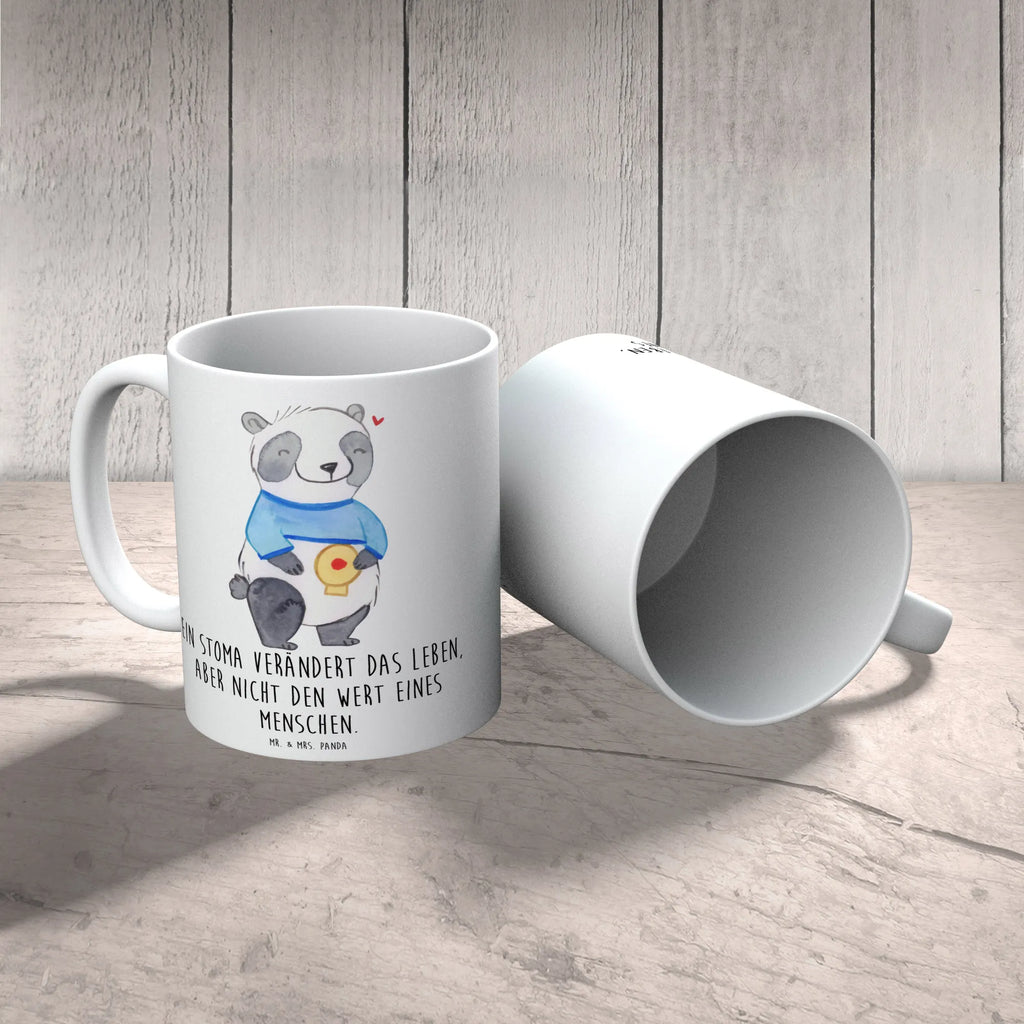 Tasse Panda künstlicher Darmausgang Tasse, Kaffeetasse, Teetasse, Becher, Kaffeebecher, Teebecher, Keramiktasse, Porzellantasse, Büro Tasse, Geschenk Tasse, Tasse Sprüche, Tasse Motive, Kaffeetassen, Tasse bedrucken, Designer Tasse, Cappuccino Tassen, Schöne Teetassen, Panda, künstlicher Darmausgang, Stoma, Stomabeutel