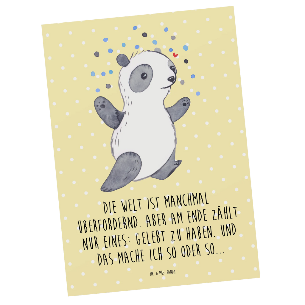 Postkarte Panda Bipolar Postkarte, Karte, Geschenkkarte, Grußkarte, Einladung, Ansichtskarte, Geburtstagskarte, Einladungskarte, Dankeskarte, Ansichtskarten, Einladung Geburtstag, Einladungskarten Geburtstag, Panda, bipolar, Bipolare Störung