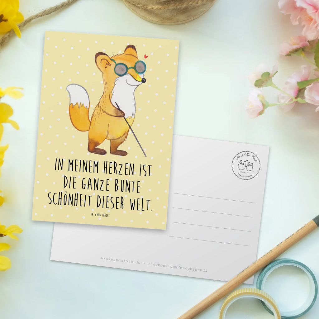 Postkarte Fuchs Blindheit Postkarte, Karte, Geschenkkarte, Grußkarte, Einladung, Ansichtskarte, Geburtstagskarte, Einladungskarte, Dankeskarte, Ansichtskarten, Einladung Geburtstag, Einladungskarten Geburtstag, Fuchs, Blindheit, Erblindung