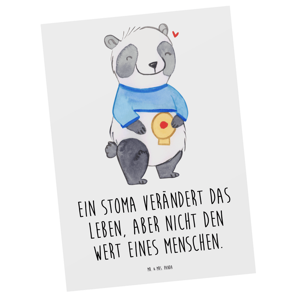 Postkarte Panda künstlicher Darmausgang Postkarte, Karte, Geschenkkarte, Grußkarte, Einladung, Ansichtskarte, Geburtstagskarte, Einladungskarte, Dankeskarte, Ansichtskarten, Einladung Geburtstag, Einladungskarten Geburtstag, Panda, künstlicher Darmausgang, Stoma, Stomabeutel