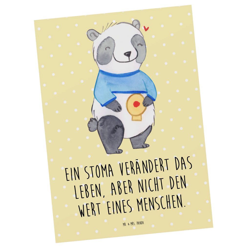 Postkarte Panda künstlicher Darmausgang Postkarte, Karte, Geschenkkarte, Grußkarte, Einladung, Ansichtskarte, Geburtstagskarte, Einladungskarte, Dankeskarte, Ansichtskarten, Einladung Geburtstag, Einladungskarten Geburtstag, Panda, künstlicher Darmausgang, Stoma, Stomabeutel