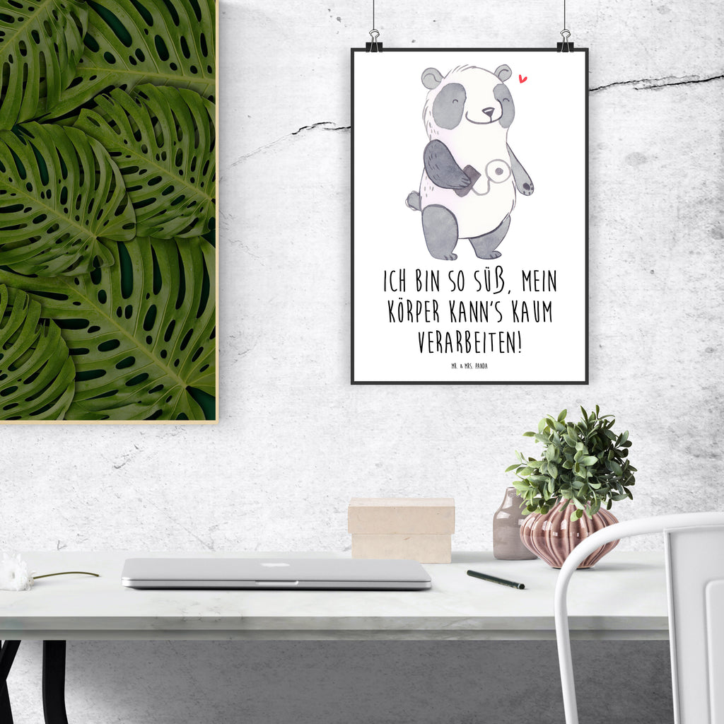 Poster Panda Insulinpumpe Poster, Wandposter, Bild, Wanddeko, Küchenposter, Kinderposter, Wanddeko Bild, Raumdekoration, Wanddekoration, Handgemaltes Poster, Mr. & Mrs. Panda Poster, Designposter, Kunstdruck, Posterdruck, Panda, Diabetes, Diabetes mellitus, Insulinpumpe