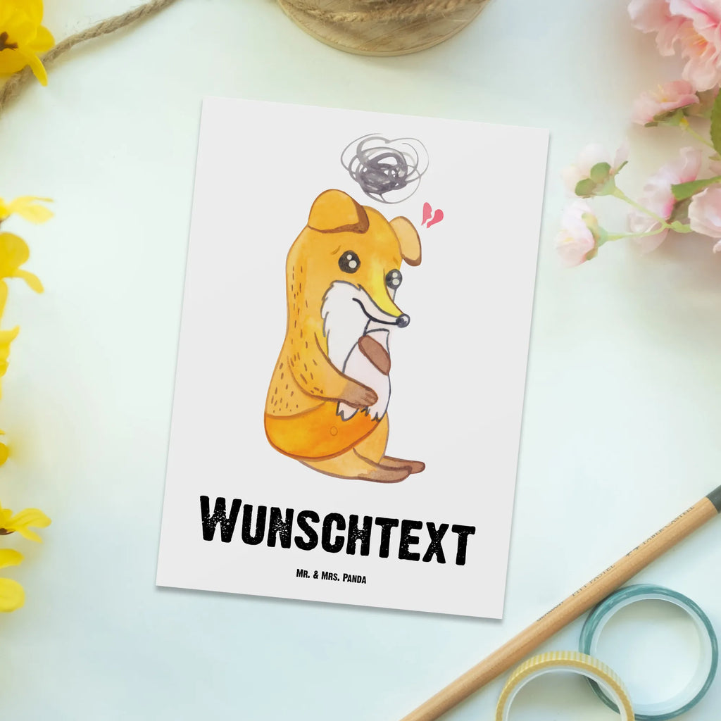 Personalisierte Postkarte Fuchs Depressionen Postkarte mit Namen, Postkarte bedrucken, Postkarte mit Wunschtext, Postkarte personalisierbar, Geschenkkarte mit Namen, Grußkarte mit Namen, Karte mit Namen, Einladung mit Namen, Ansichtskarte mit Namen, Geschenkkarte mit Wunschtext, Grußkarte mit Wunschtext, Karte mit Wunschtext, Einladung mit Wunschtext, Ansichtskarte mit Wunschtext, Fuchs, Depressionen, depressiv