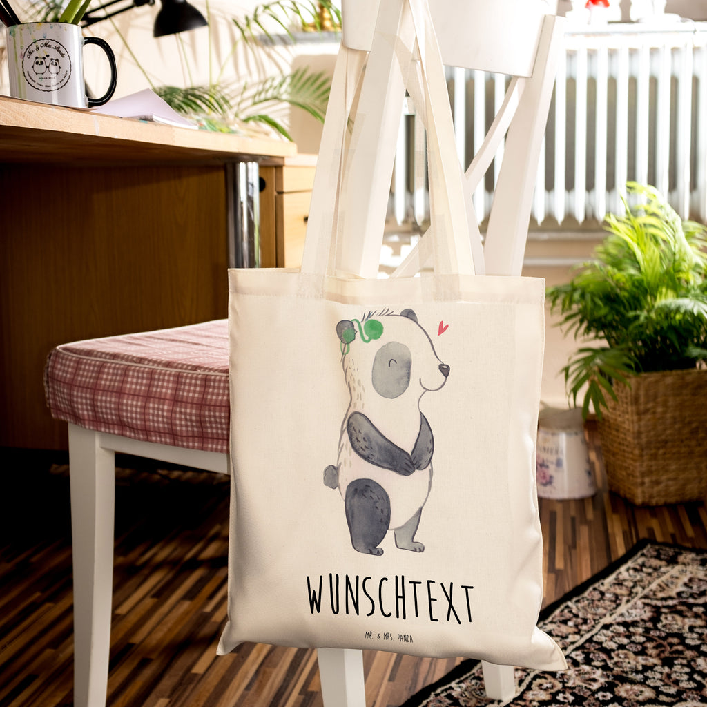 Personalisierte Tragetasche Panda Gehörlos Personalisierte Beuteltasche, Personalisierter Beutel, Personalisierte Einkaufstasche, Personalisierter Jutebeutel, Personalisierter Stoffbeutel, Tragetasche mit Namen, Einkaufstasche mit Namen, Stoffbeutel mit Namen, Personalisierte Tasche, Personalisierte Jutetasche, Personalisierte Kindergartentasche, Panda, gehörlos, Cochlea Implantat, ertaubt