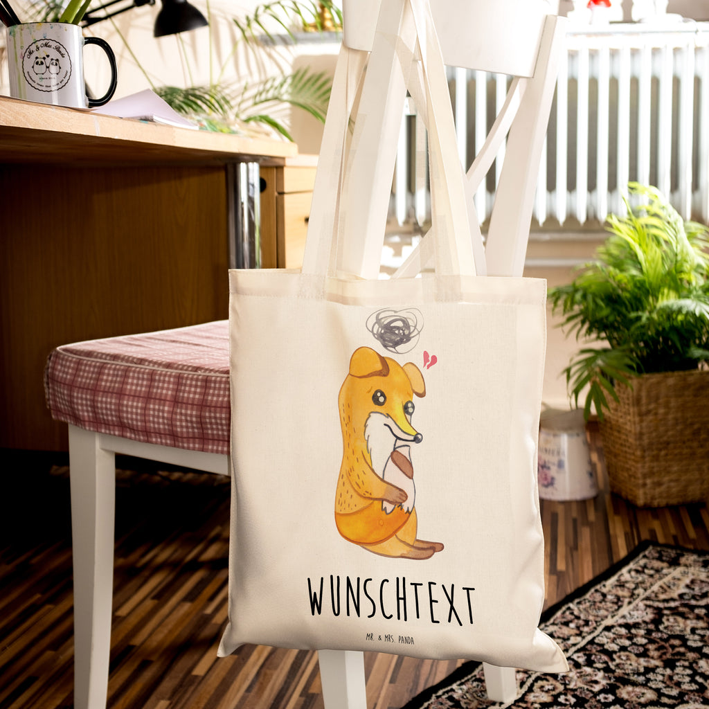 Personalisierte Tragetasche Fuchs Depressionen Personalisierte Beuteltasche, Personalisierter Beutel, Personalisierte Einkaufstasche, Personalisierter Jutebeutel, Personalisierter Stoffbeutel, Tragetasche mit Namen, Einkaufstasche mit Namen, Stoffbeutel mit Namen, Personalisierte Tasche, Personalisierte Jutetasche, Personalisierte Kindergartentasche, Fuchs, Depressionen, depressiv