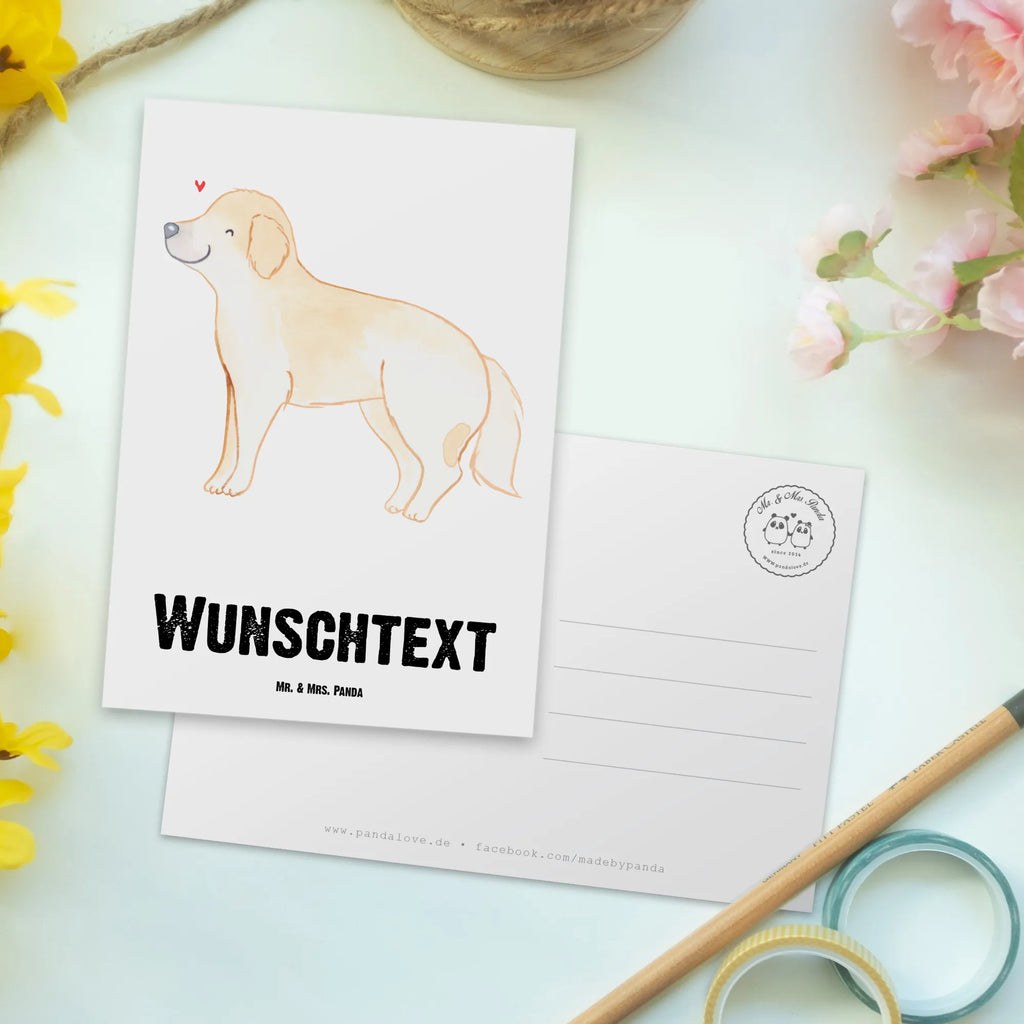 Personalisierte Postkarte Golden Retriever Lebensretter Postkarte mit Namen, Postkarte bedrucken, Postkarte mit Wunschtext, Postkarte personalisierbar, Geschenkkarte mit Namen, Grußkarte mit Namen, Karte mit Namen, Einladung mit Namen, Ansichtskarte mit Namen, Geschenkkarte mit Wunschtext, Grußkarte mit Wunschtext, Karte mit Wunschtext, Einladung mit Wunschtext, Ansichtskarte mit Wunschtext, Hund, Hunderasse, Rassehund, Hundebesitzer, Geschenk, Tierfreund, Schenken, Welpe, Golden Retriever, Goldie Hund