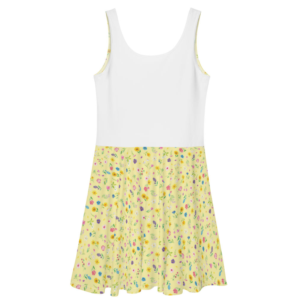 Sommerkleid Bunte Blumenwiese Muster Sommerkleid, Kleid, Skaterkleid, Blumen Muster, Wildblumen Muster, Blumenwiese, Flower Power, Blumenmädchen