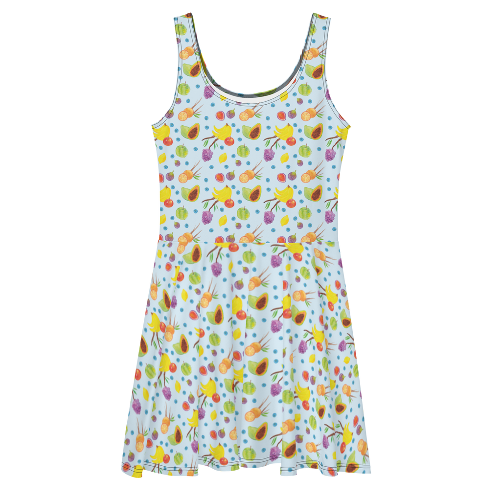 Sommerkleid Obst Korb Muster Sommerkleid, Kleid, Skaterkleid, Obst Muster, Obstkorb, Früchte, Frucht Muster