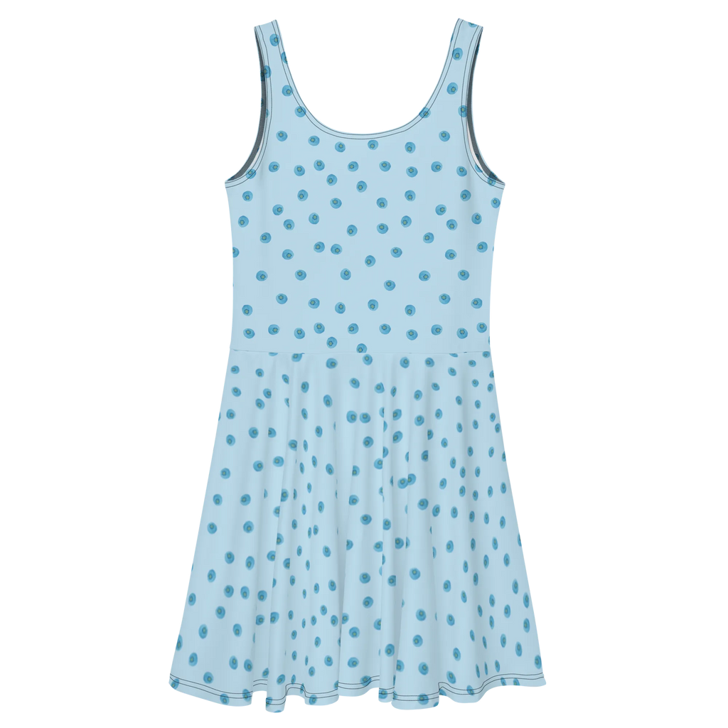 Sommerkleid Blaue Blaubeeren Muster Sommerkleid, Kleid, Skaterkleid, Blaubeeren Muster, Heidelbeeren Muster, Blueberries