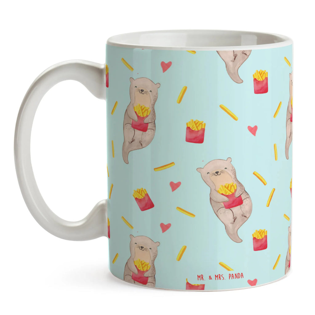 Tasse Otter Pommes Muster Tasse, Kaffeetasse, Teetasse, Becher, Kaffeebecher, Teebecher, Keramiktasse, Porzellantasse, Büro Tasse, Geschenk Tasse, Tasse Sprüche, Tasse Motive, Kaffeetassen, Tasse bedrucken, Designer Tasse, Cappuccino Tassen, Schöne Teetassen, Otter Muster, Pommes Muster, Otter, Pommes