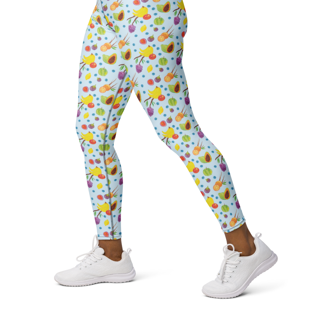 Yogahose Obst Korb Muster Yogapants, Yogaleggings, Yogaleggins, Yogahose Damen, Yogahose, Frauen, Yogahose Mädchen, Yogahose Kinder, Yogahose Herren, Yogahose Männer, Obst Muster, Obstkorb, Früchte, Frucht Muster