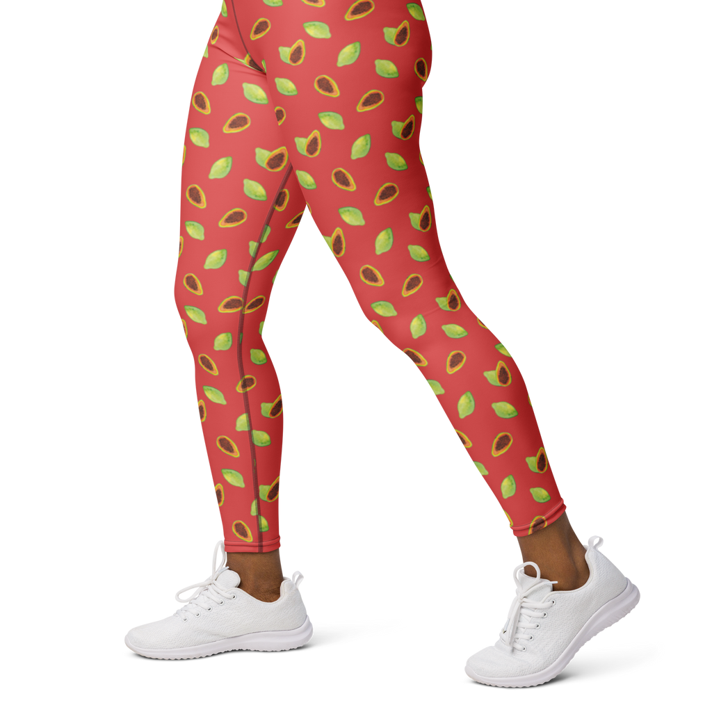 Yogahose Obst Papaya Muster Yogapants, Yogaleggings, Yogaleggins, Yogahose Damen, Yogahose, Frauen, Yogahose Mädchen, Yogahose Kinder, Yogahose Herren, Yogahose Männer, Papapya Muster, Obst Muster, Papayas