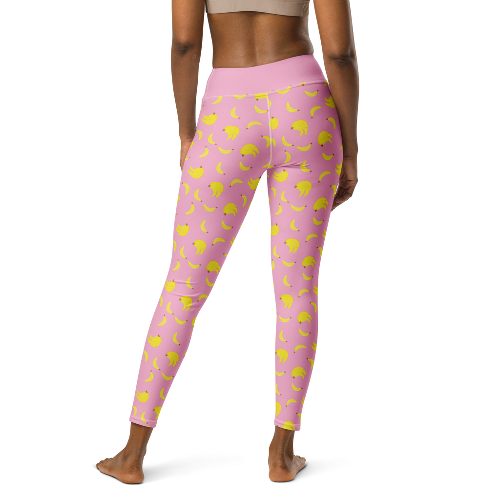 Yogahose Bananen Staude Muster Yogapants, Yogaleggings, Yogaleggins, Yogahose Damen, Yogahose, Frauen, Yogahose Mädchen, Yogahose Kinder, Yogahose Herren, Yogahose Männer, Bananen Muster