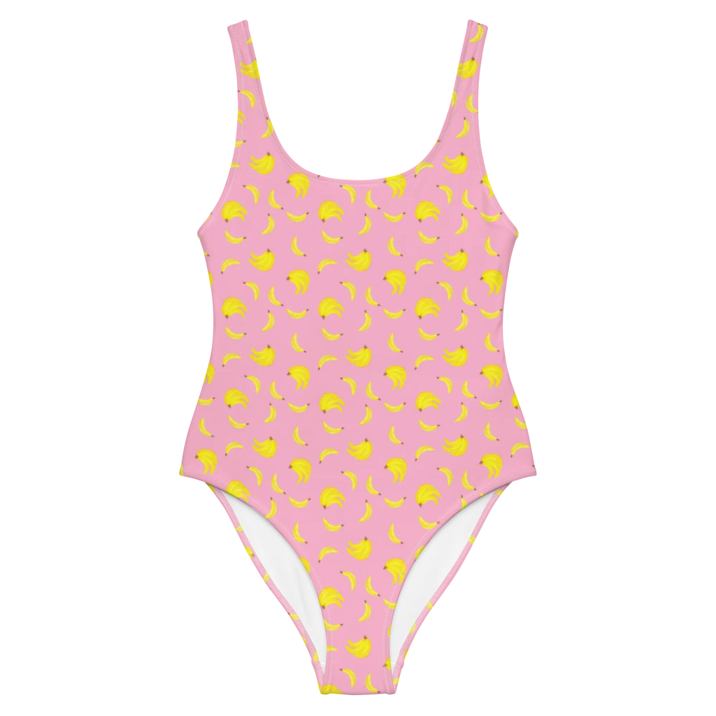 Badeanzug Bananen Staude Muster Badebekleidung, Bademode, Badeanzug, Swimsuit, Rückenfreier Badeanzug, Luxus-Bademode, Bananen Muster