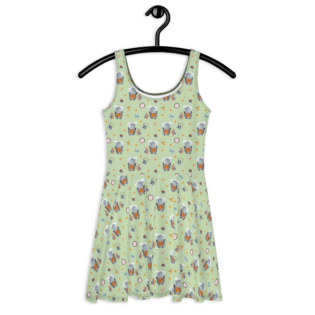 Sommerkleid Pinguin & Maus Wanderer Muster Sommerkleid, Kleid, Skaterkleid, Pinguin, Pinguine, Abenteurer, Abenteuer, Roadtrip, Ausflug, Wanderlust, wandern