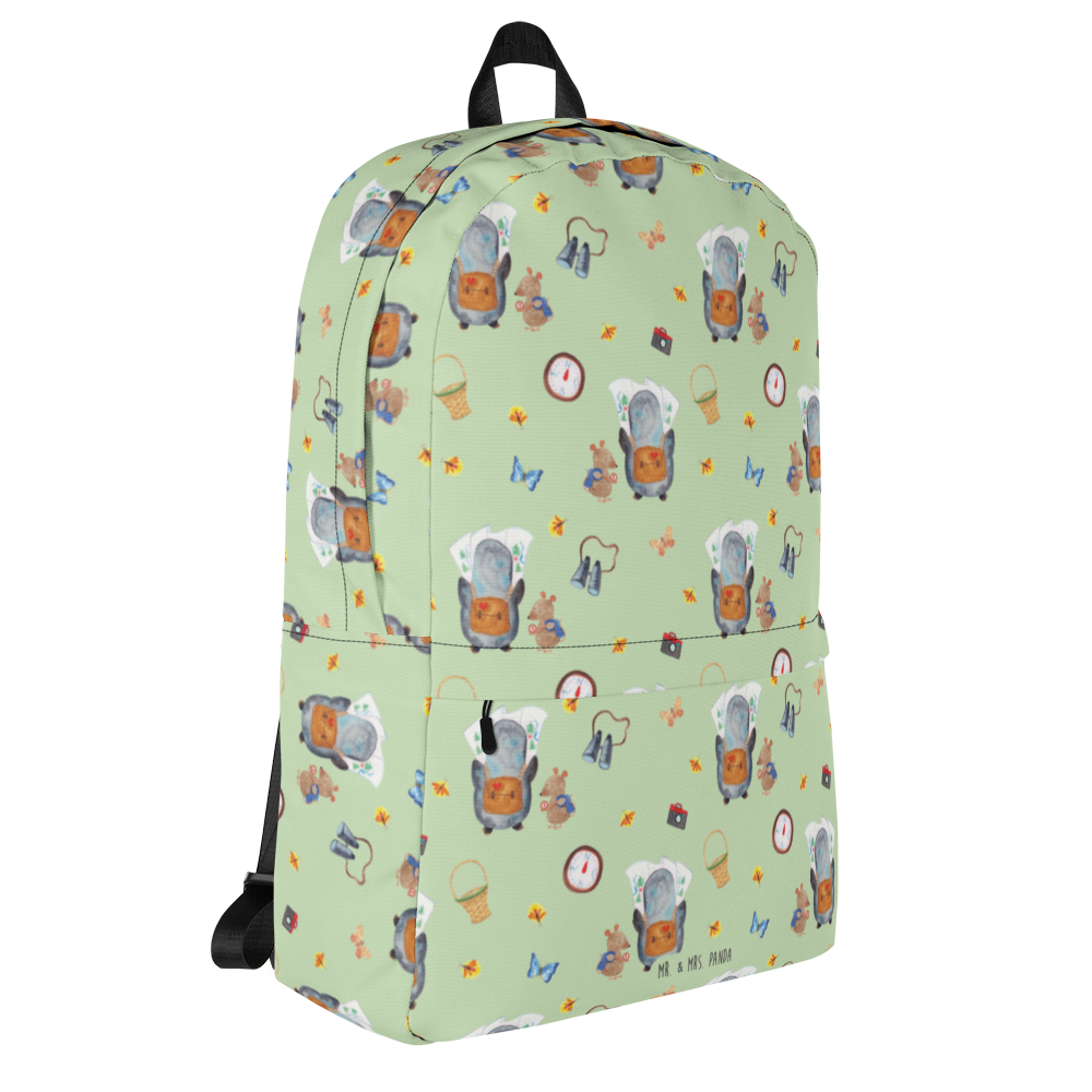 Rucksack Pinguin & Maus Wanderer Muster Rucksack, Laptoprucksack, Notebookrucksack, Schulrucksack für Laptop, Arbeitsrucksack für Laptop, Reiserucksack für Laptop, Rucksack für Alltag, Rucksack für Schule, Rucksack für Uni, Rucksack für Notebook, Rucksack für Computer, wetterfester Rucksack, regenfester Rucksack, strapazierfähiger Rucksack, Pinguin, Pinguine, Abenteurer, Abenteuer, Roadtrip, Ausflug, Wanderlust, wandern