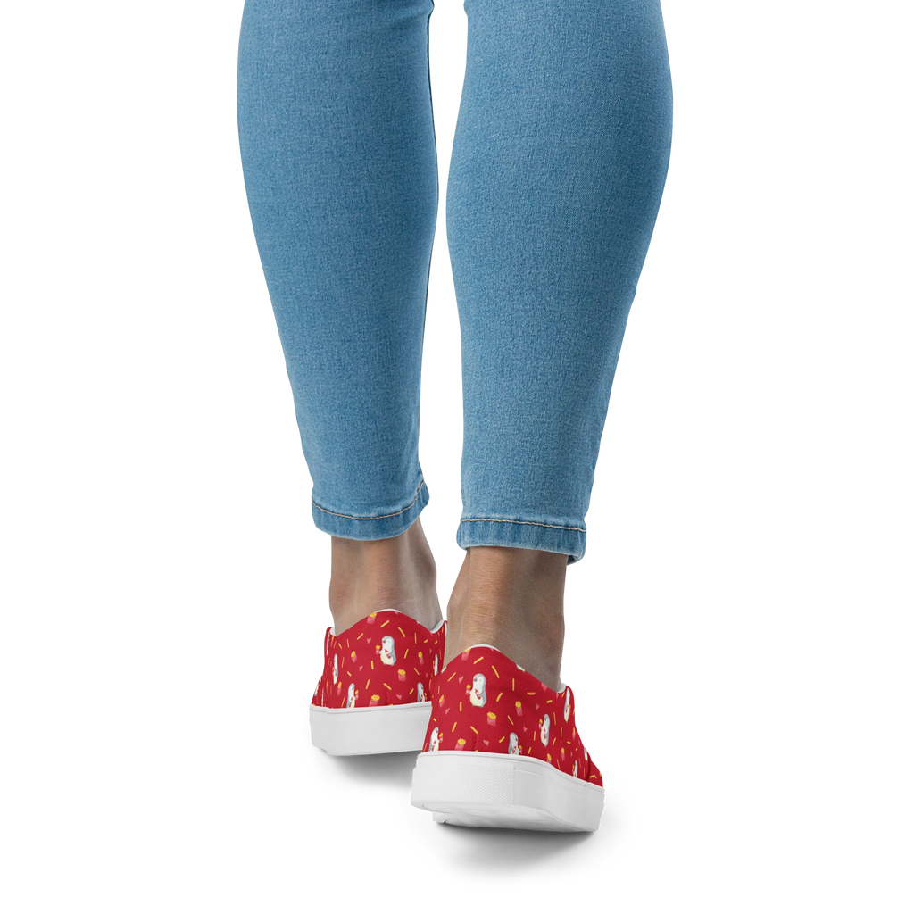 Damen Slipper Pinguin Pommes Muster Mokassins, Slipper Damen, Mokassins Damen, Mokassin Damen, Damen Slipper, Schlupfschuhe Damen, Damen Mokassins, Liebe, Partner, Freund, Freundin, Ehemann, Ehefrau, Heiraten, Verlobung, Heiratsantrag, Liebesgeschenk, Jahrestag, Hocheitstag, Valentinstag, Geschenk für Frauen, Hochzeitstag, Mitbringsel, Geschenk für Freundin, Geschenk für Partner, Liebesbeweis, für Männer, für Ehemann