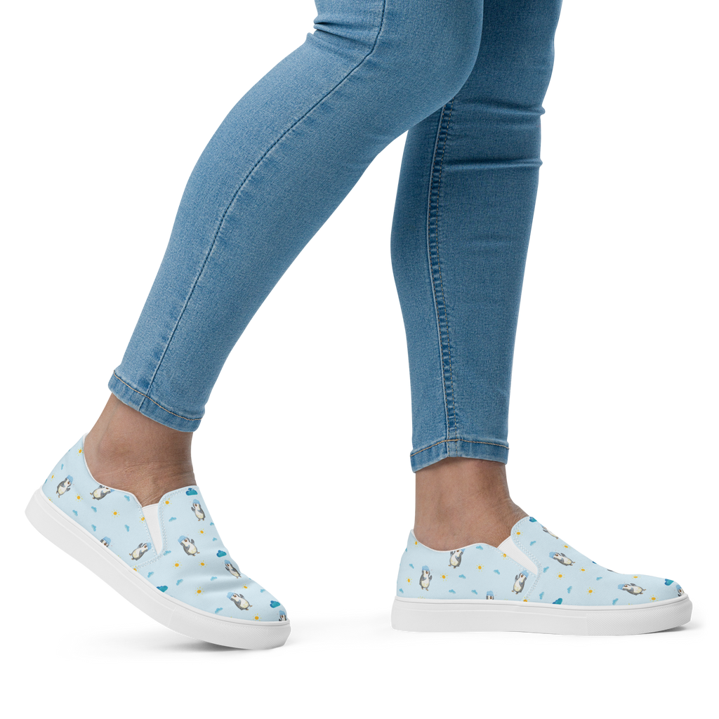 Damen Slipper Pinguin Duschen Muster Mokassins, Slipper Damen, Mokassins Damen, Mokassin Damen, Damen Slipper, Schlupfschuhe Damen, Damen Mokassins, Pinguin, Pinguine, Dusche, duschen, Lebensmotto, Motivation, Neustart, Neuanfang, glücklich sein