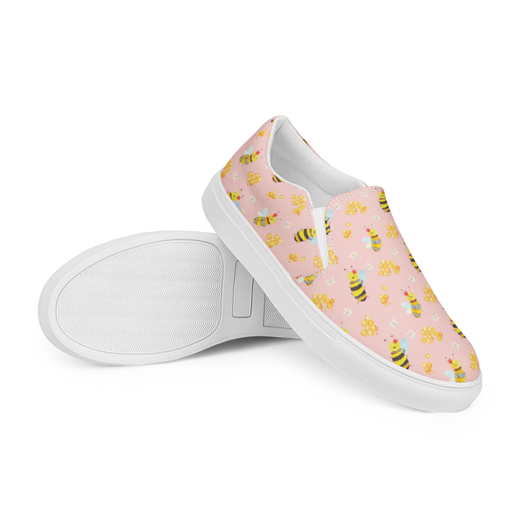 Damen Slipper Biene Happy Muster Mokassins, Slipper Damen, Mokassins Damen, Mokassin Damen, Damen Slipper, Schlupfschuhe Damen, Damen Mokassins, Biene, Wespe, Hummel