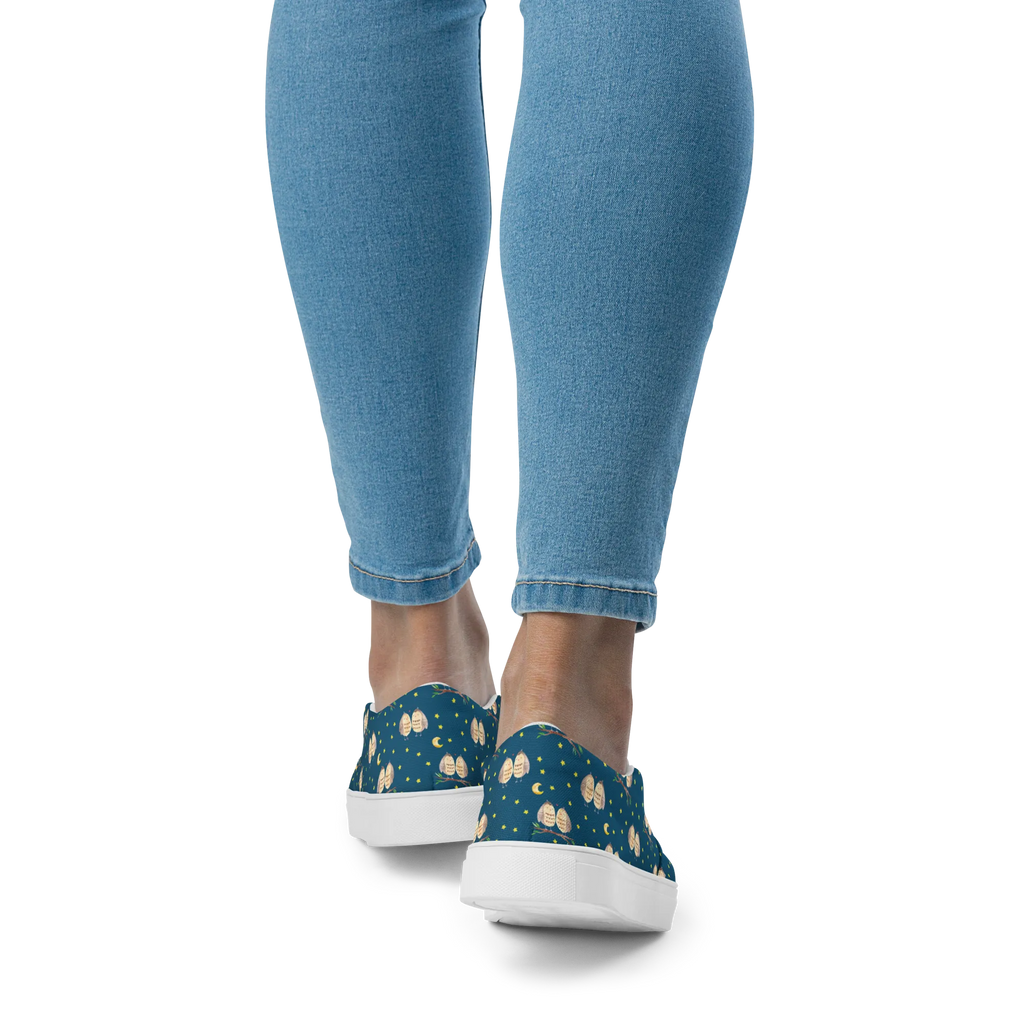 Damen Slipper Eulen Liebe Muster Mokassins, Slipper Damen, Mokassins Damen, Mokassin Damen, Damen Slipper, Schlupfschuhe Damen, Damen Mokassins, Eule, Eule Deko, Liebe, Hochzeit Spruch, Owl, All you need is love, Liebe Spruch, Freundin Geschenk, Freund, Wortspiel lustig