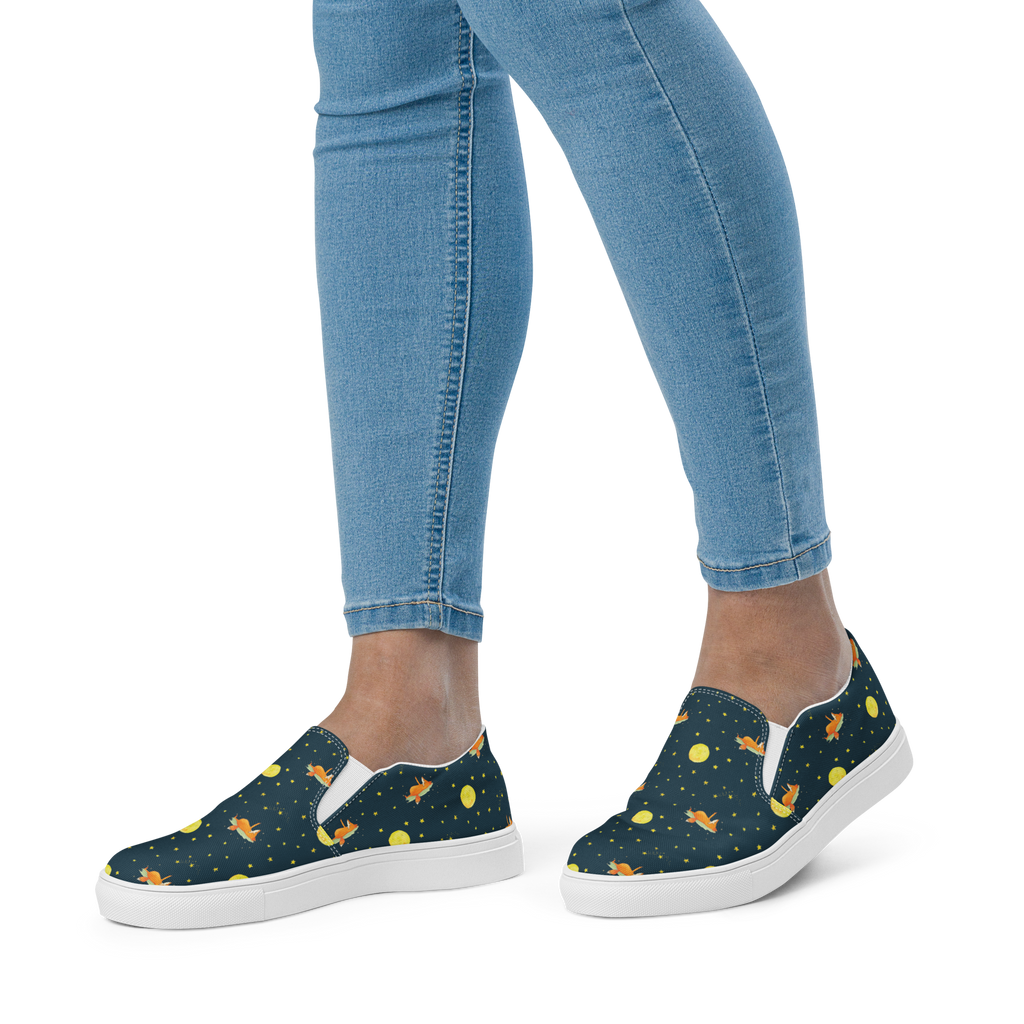 Damen Slipper Fuchs Sterne Muster Mokassins, Slipper Damen, Mokassins Damen, Mokassin Damen, Damen Slipper, Schlupfschuhe Damen, Damen Mokassins, Fuchs, Füchse, tröstende Worte, Spruch positiv, Spruch schön, Romantik, Always Look on the Bright Side of Life