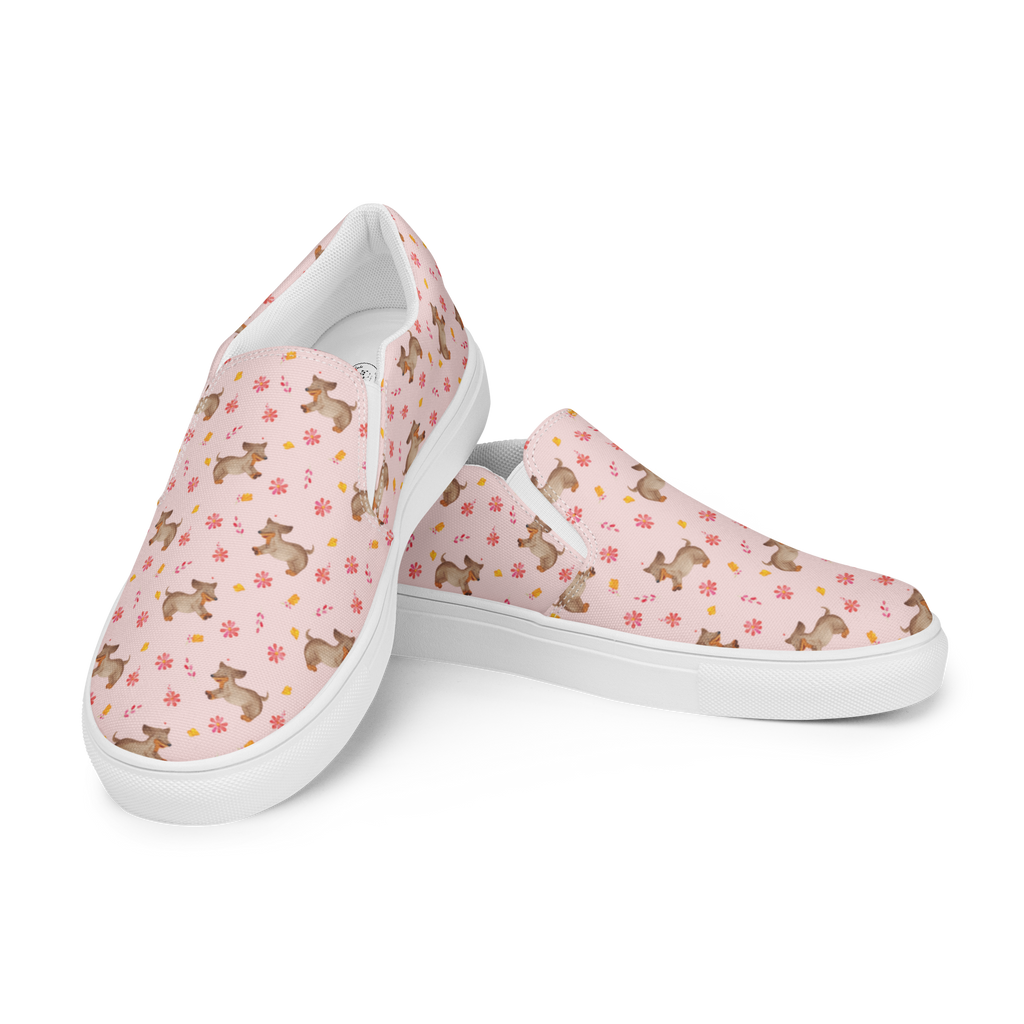 Damen Slipper Hund Dackel Muster Mokassins, Slipper Damen, Mokassins Damen, Mokassin Damen, Damen Slipper, Schlupfschuhe Damen, Damen Mokassins, Hund, Hundemotiv, Haustier, Hunderasse, Tierliebhaber, Hundebesitzer, Sprüche, Hunde, Dackel, Dachshund, happy dog