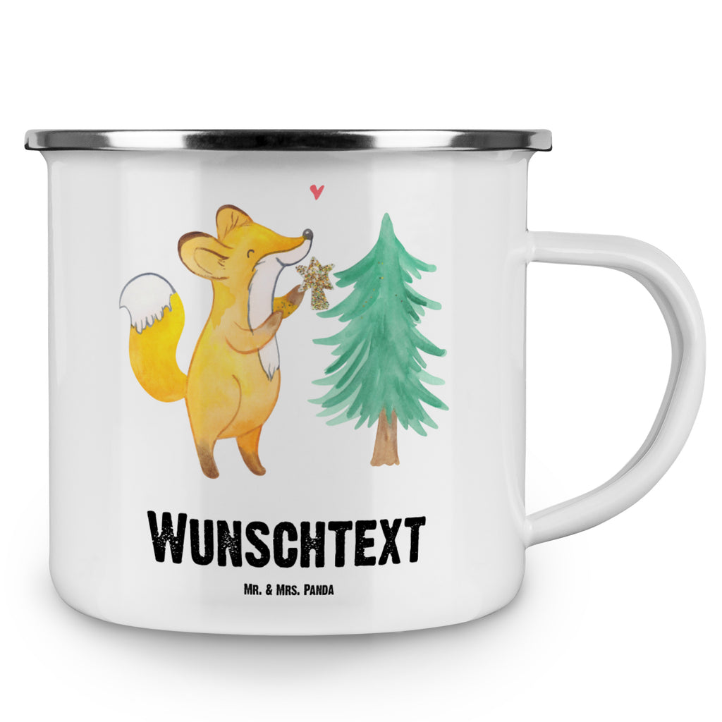 Personalisierte Emaille Tasse Fuchs  Weihnachtsbaum Emaille Tasse personalisiert, Emaille Tasse mit Namen, Campingtasse personalisiert, Namenstasse, Campingtasse bedrucken, Campinggeschirr personalsisert, tasse mit namen, personalisierte tassen, personalisierte tasse, tasse selbst gestalten, tasse bedrucken, tassen bedrucken, Winter, Weihnachten, Weihnachtsdeko, Nikolaus, Advent, Heiligabend, Wintermotiv, Weihnachtsmann, Weihnachtstage, Fuchs, Schlittschuh, Weihnachtszeit, Weihnachtsdekoration