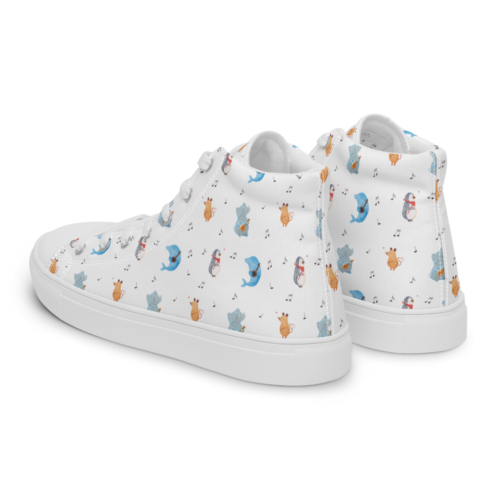 Damen Sneaker Big Band Muster Sneaker Damen, Damen Sneaker, Sportschuhe Damen, Turnschuhe Damen, Damen Sportschuhe, Schuhe Damen Sneaker, Damen Turnschuhe, Tiermotive, Gute Laune, lustige Sprüche, Tiere, Hund, Pinguin, Maus, Elefant, Delfin, Gitarre, Band, Triangel, Musikanten, Musik