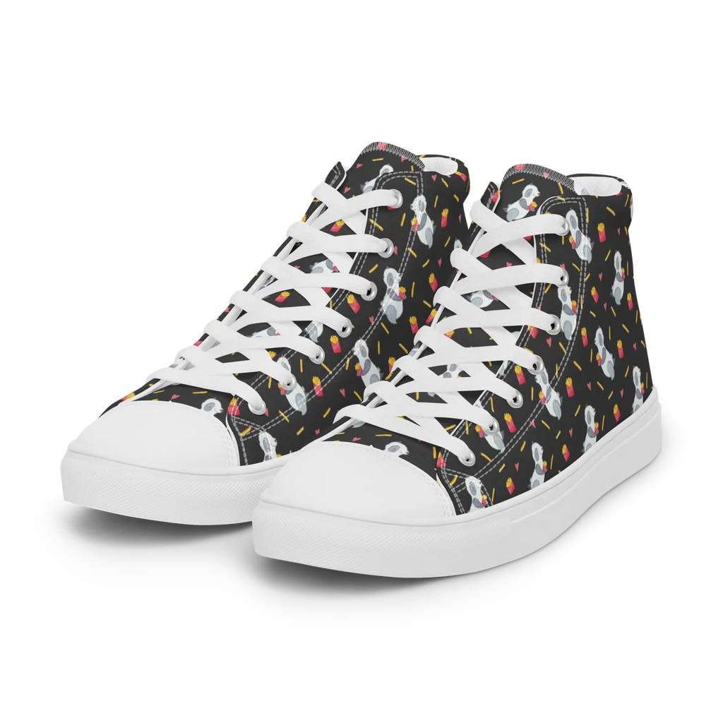 Damen Sneaker Black Edition Panda Pommes Muster Sneaker Damen, Damen Sneaker, Sportschuhe Damen, Turnschuhe Damen, Damen Sportschuhe, Schuhe Damen Sneaker, Damen Turnschuhe, Panda Muster, Pommes Muster, Panda, Pommes