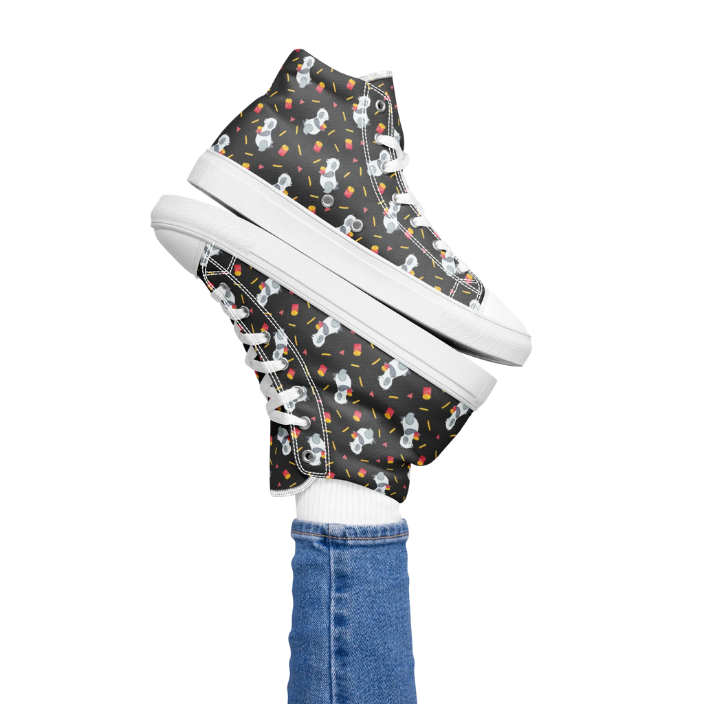 Damen Sneaker Black Edition Panda Pommes Muster Sneaker Damen, Damen Sneaker, Sportschuhe Damen, Turnschuhe Damen, Damen Sportschuhe, Schuhe Damen Sneaker, Damen Turnschuhe, Panda Muster, Pommes Muster, Panda, Pommes