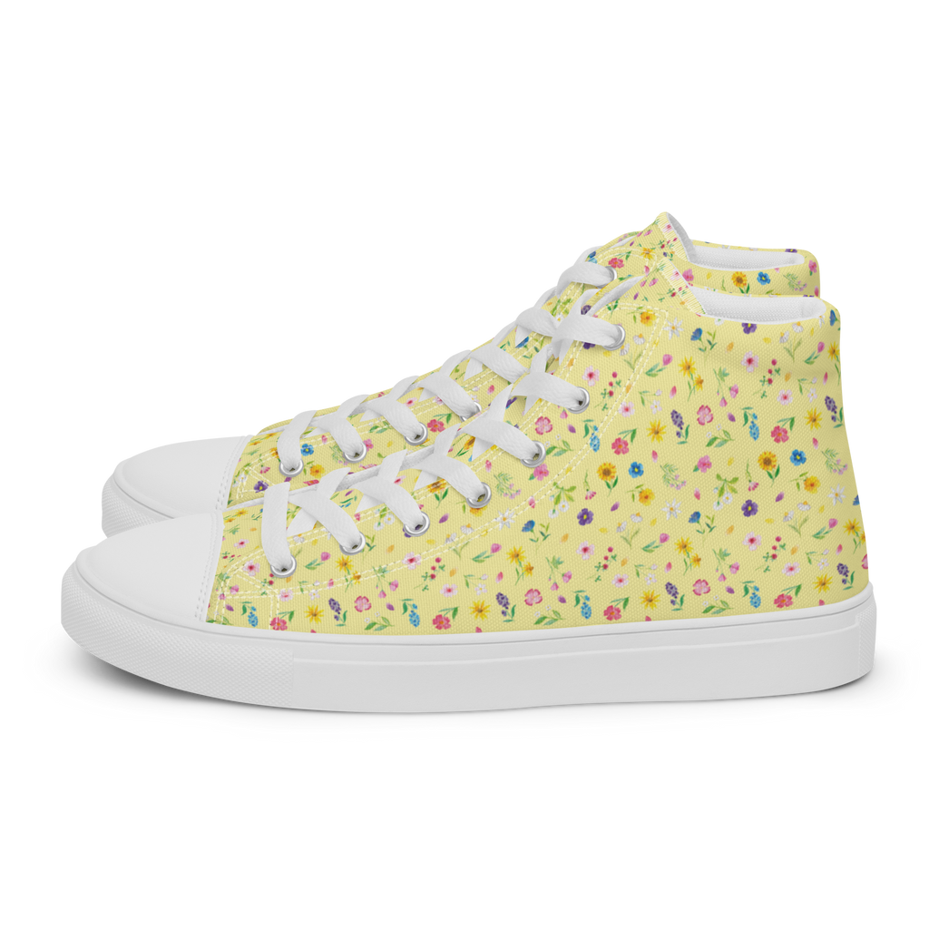 Damen Sneaker Black Edition Bunte Blumenwiese Muster Sneaker Damen, Damen Sneaker, Sportschuhe Damen, Turnschuhe Damen, Damen Sportschuhe, Schuhe Damen Sneaker, Damen Turnschuhe, Blumen Muster, Wildblumen Muster, Blumenwiese, Flower Power, Blumenmädchen