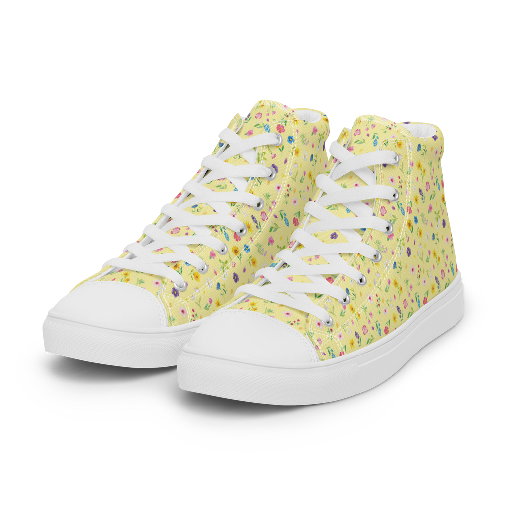 Damen Sneaker Black Edition Bunte Blumenwiese Muster Sneaker Damen, Damen Sneaker, Sportschuhe Damen, Turnschuhe Damen, Damen Sportschuhe, Schuhe Damen Sneaker, Damen Turnschuhe, Blumen Muster, Wildblumen Muster, Blumenwiese, Flower Power, Blumenmädchen