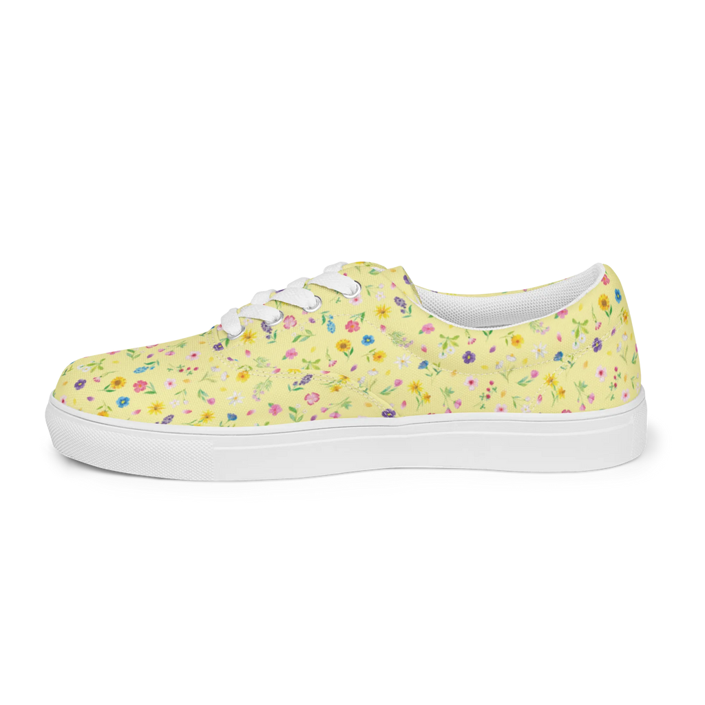 Damen Stoffschuhe Bunte Blumenwiese Muster Blumen Muster, Wildblumen Muster, Blumenwiese, Flower Power, Blumenmädchen