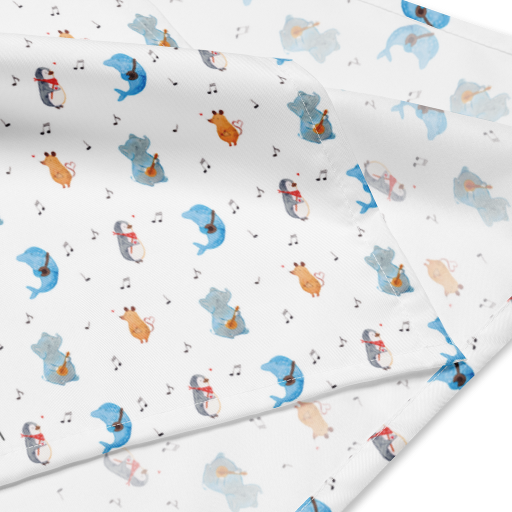 Bandana Big Band Muster Bandana, Kopftuch, Halstuch, Multifunktionstuch, Design Bandana, Bandana Tuch, Sportbandana, Sport Bandana, Bandana kaufen, Tiermotive, Gute Laune, lustige Sprüche, Tiere, Hund, Pinguin, Maus, Elefant, Delfin, Gitarre, Band, Triangel, Musikanten, Musik