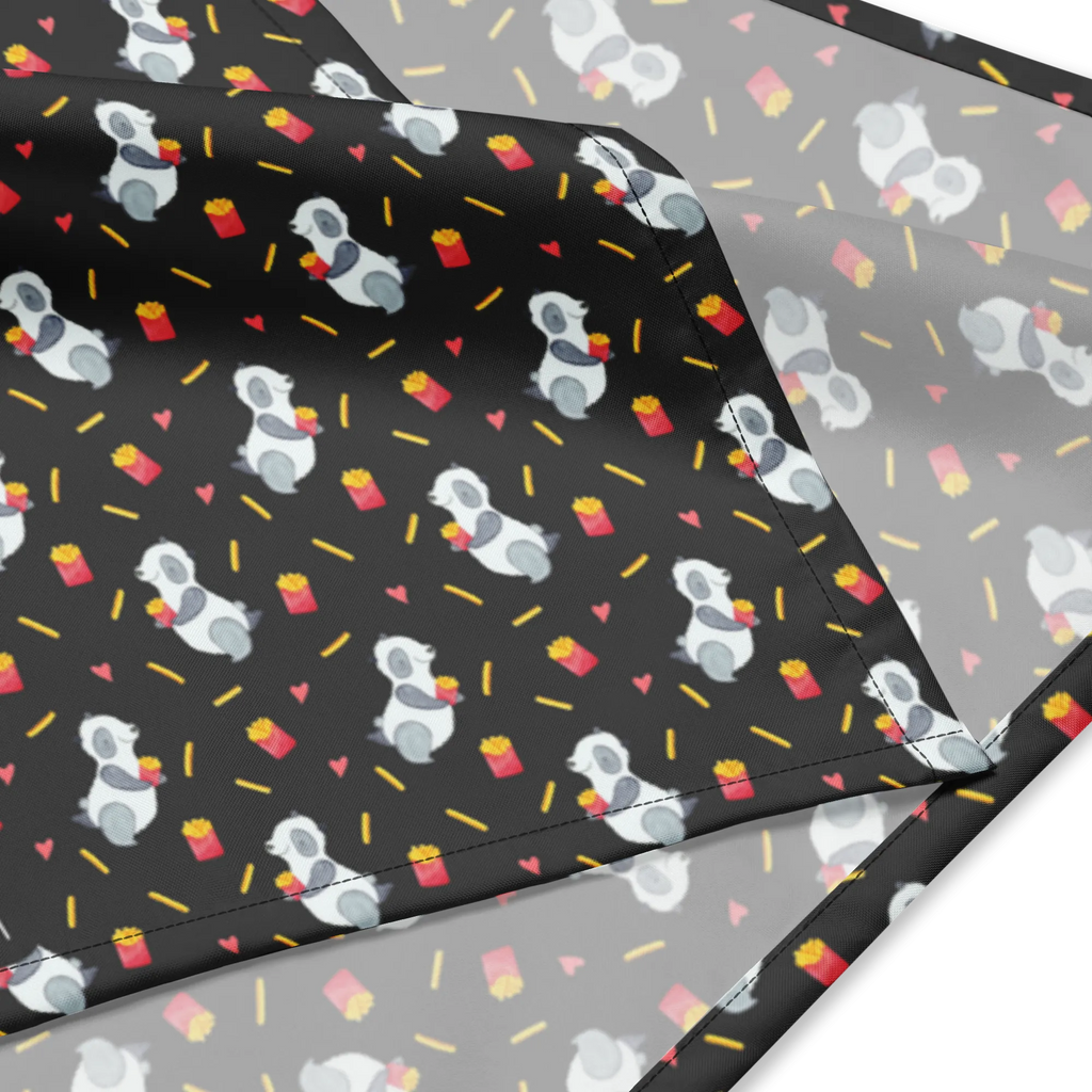 Bandana Panda Pommes Muster Bandana, Kopftuch, Halstuch, Multifunktionstuch, Design Bandana, Bandana Tuch, Sportbandana, Sport Bandana, Bandana kaufen, Panda Muster, Pommes Muster, Panda, Pommes