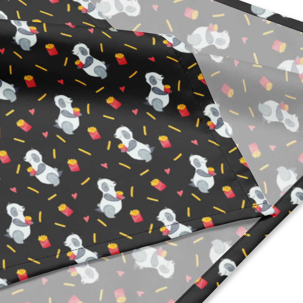 Bandana Panda Pommes Muster Bandana, Kopftuch, Halstuch, Multifunktionstuch, Design Bandana, Bandana Tuch, Sportbandana, Sport Bandana, Bandana kaufen, Panda Muster, Pommes Muster, Panda, Pommes