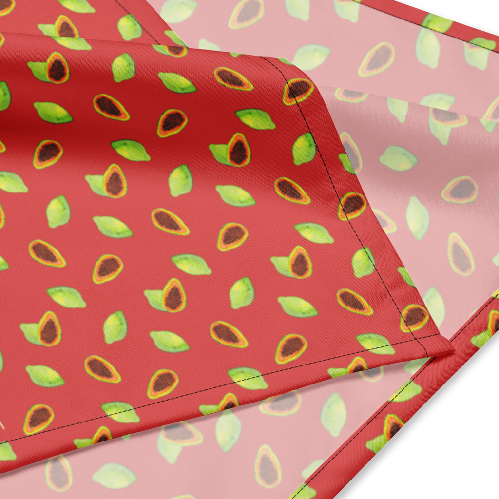 Bandana Obst Papaya Muster Bandana, Kopftuch, Halstuch, Multifunktionstuch, Design Bandana, Bandana Tuch, Sportbandana, Sport Bandana, Bandana kaufen, Papapya Muster, Obst Muster, Papayas