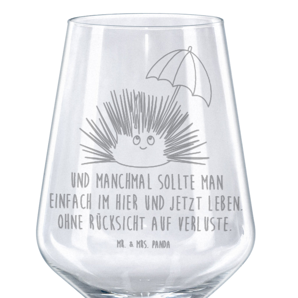 Rotwein Glas Seeigel Rotweinglas, Weinglas, Rotwein Glas, Weinglas mit Gravur, Geschenk für Weinliebhaber, Spülmaschinenfeste Weingläser, Hochwertige Weinaccessoires, Meerestiere, Meer, Urlaub, Seeigel, Achtsamkeit, Selbstakzeptanz, Selbstliebe, Hier und Jetzt, Leben, Lebe