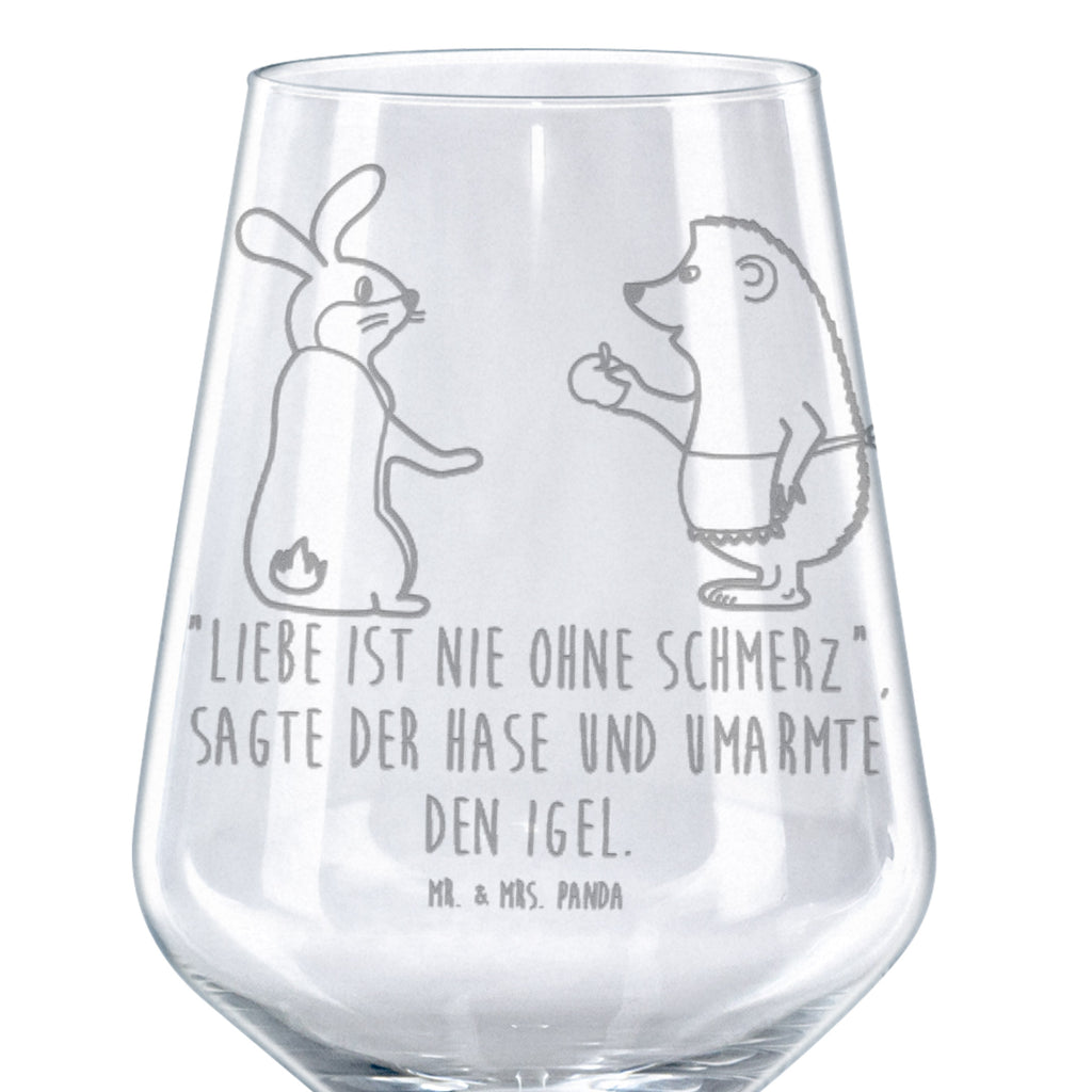 Rotwein Glas Liebe ist nie ohne Schmerz Rotweinglas, Weinglas, Rotwein Glas, Weinglas mit Gravur, Geschenk für Weinliebhaber, Spülmaschinenfeste Weingläser, Hochwertige Weinaccessoires, Tiermotive, Gute Laune, lustige Sprüche, Tiere, Igel und Hase, Igel, Hase, Liebe Spruch, Liebeskummer Geschenk, Herzschmerz, Trösten, Trennungsschmerz, Spruch romantisch