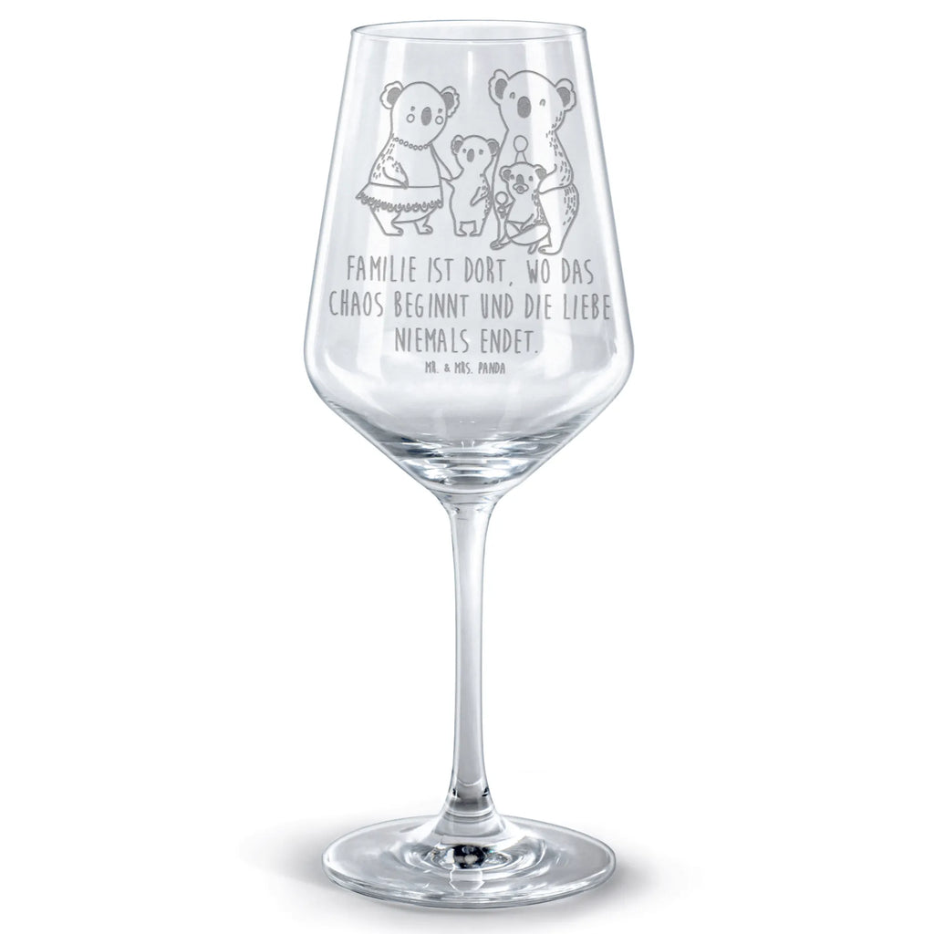 Rotwein Glas Koala Familie Rotweinglas, Weinglas, Rotwein Glas, Weinglas mit Gravur, Geschenk für Weinliebhaber, Spülmaschinenfeste Weingläser, Hochwertige Weinaccessoires, Familie, Vatertag, Muttertag, Bruder, Schwester, Mama, Papa, Oma, Opa, Koala, Koalas, Family, Kinder, Geschwister, Familienleben