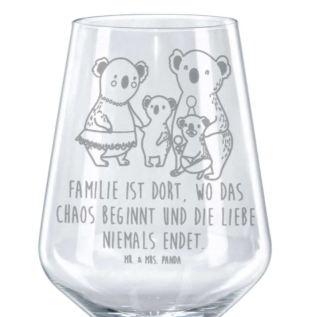 Rotwein Glas Koala Familie Rotweinglas, Weinglas, Rotwein Glas, Weinglas mit Gravur, Geschenk für Weinliebhaber, Spülmaschinenfeste Weingläser, Hochwertige Weinaccessoires, Familie, Vatertag, Muttertag, Bruder, Schwester, Mama, Papa, Oma, Opa, Koala, Koalas, Family, Kinder, Geschwister, Familienleben